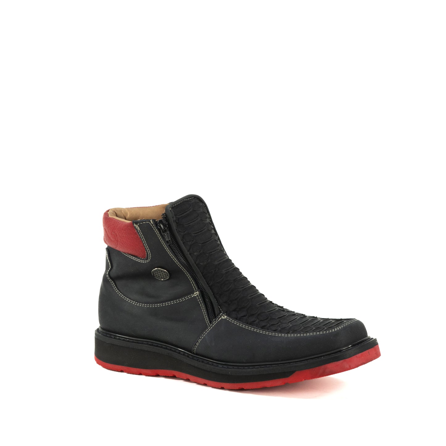 MACHO PYTHON NEGRO SUELA ROJA